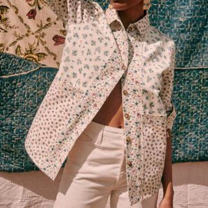 Sezane Will Jacket - Patchwork Mini Flowers - S